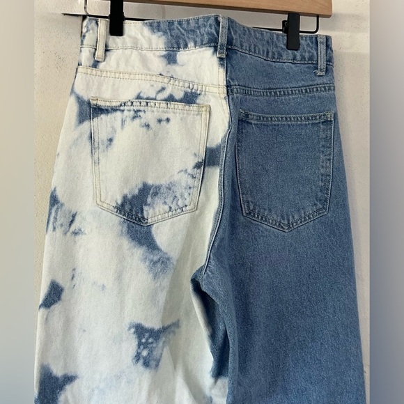 SHEIN Two-Tone Blue and White Women's Jeans - Picture 7 of 10